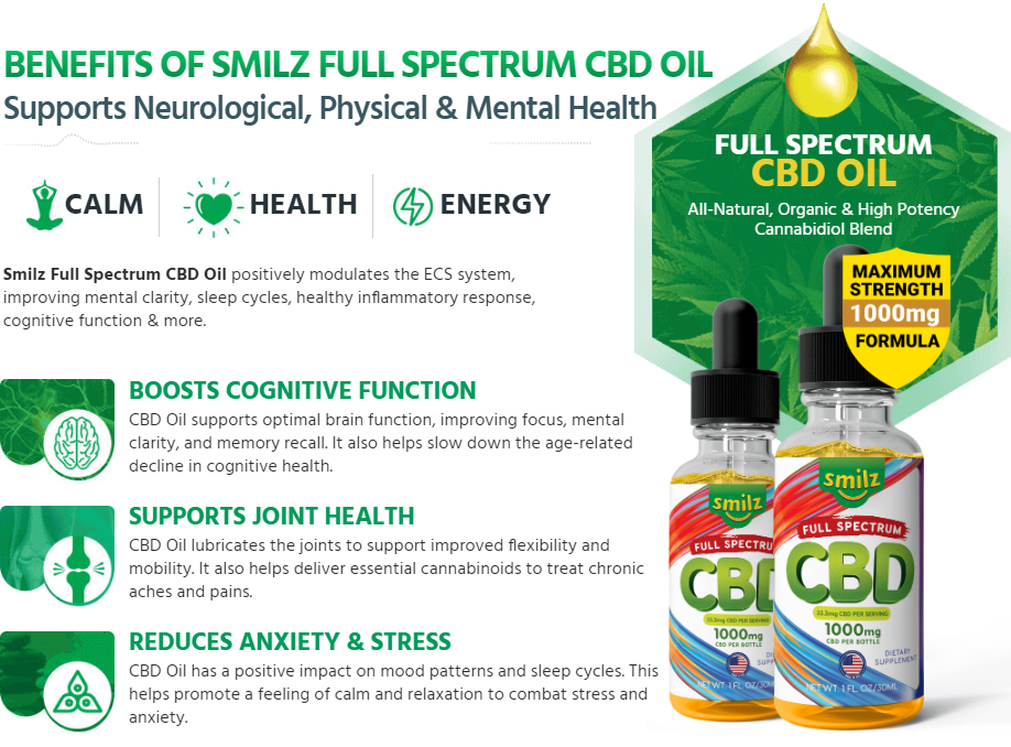 Smilz CBD Gummies - benefits