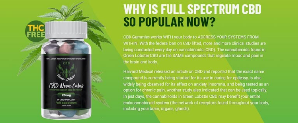 green lobster cbd - benefits